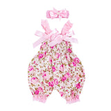 Girls Floral Romper Bodysuit Jumpsuit