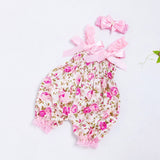 Girls Floral Romper Bodysuit Jumpsuit