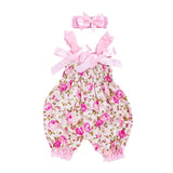 Girls Floral Romper Bodysuit Jumpsuit