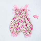 Girls Floral Romper Bodysuit Jumpsuit