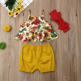 Toddler Baby Girls Clothes Sunflower Outfit Summer