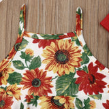 Toddler Baby Girls Clothes Sunflower Outfit Summer